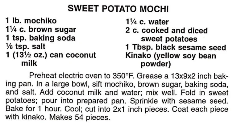 Sweet Potato Mochi