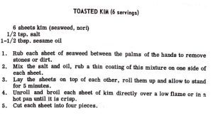 Toasted Kim