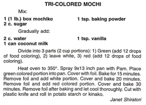 Tri-Colored Mochi