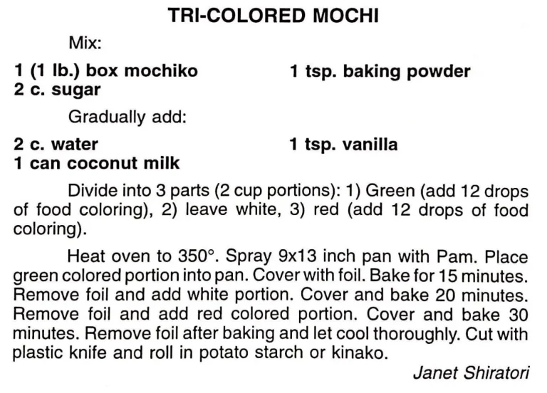 Tri-Colored Mochi