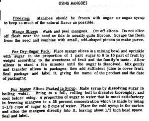 Using Mangoes