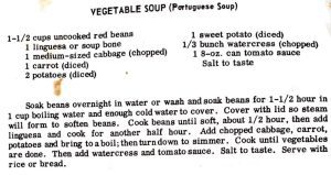 Vegetable Soup (Portuguese Soup)