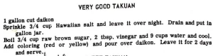 Very Good Takuan