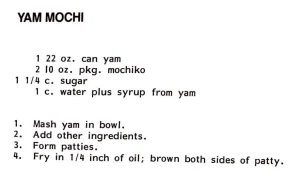 Yam Mochi