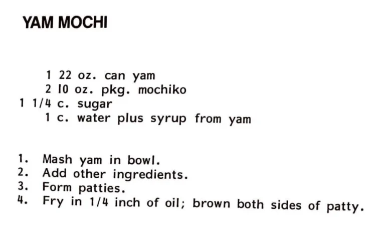 Yam Mochi