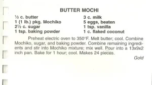 BUTTER MOCHI