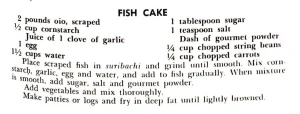 Fish Cake