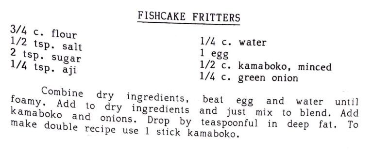 Fishcake Fritters