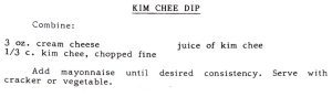 Kim Chee Dip #2