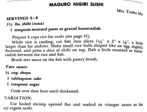 Maguro Nigiri Sushi