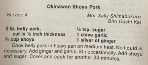 Okinawan Shoyu Pork