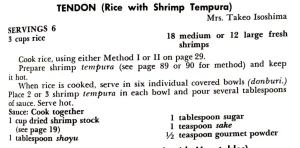 Tendon (Rice with Shrimp Tempura)