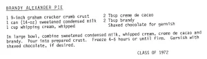 Brandy Alexander Pie