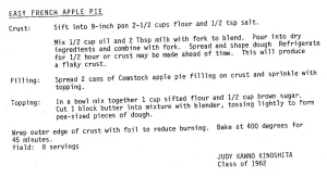 Easy French Apple Pie