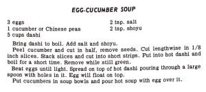 Egg-Cucumber Soup