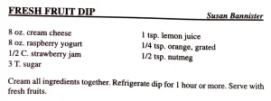 Fresh Fruit Dip
