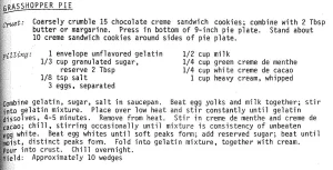 Grasshopper Pie