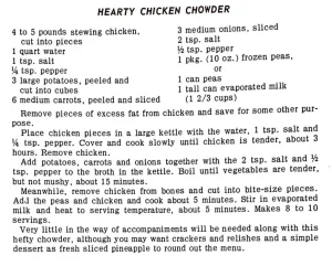 Hearty Chicken Chowder