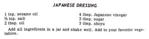 Japanese Dressing