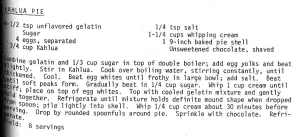 Kahlua Pie