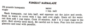 Kumquat Marmalade