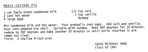Magic Custard Pie