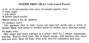 Passion Fruit Jelly (With Liquid Pectin)