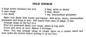 Unagi Donburi