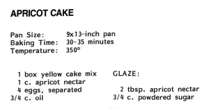 Apricot Cake