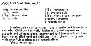 Avocado Seafoam Salad