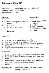 Banana Cream Pie