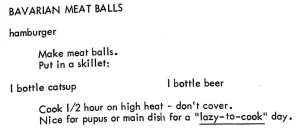 Bavarian Meat Balls