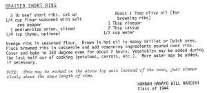 Braised Short Ribs