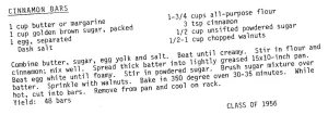 Cinnamon Bars