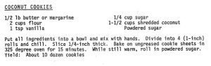 Coconut Cookies
