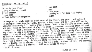 Doughnut Anise Twist