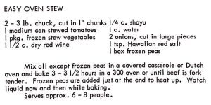 Easy Oven Stew