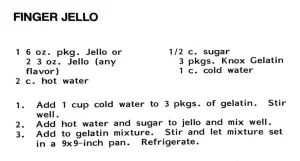 Finger Jello