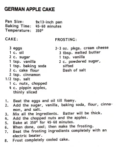 German Apple Cake