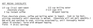 Hot Mocha Chocolate