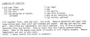 Jumbled-Up Cookies