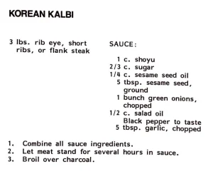 Korean Kalbi