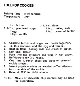Lollipop Cookies