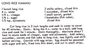 Long Rice Namasu