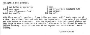 Macadamia Nut Cookies