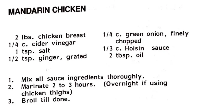 Mandarin Chicken