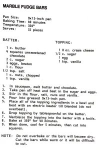 Marble Fudge Bars