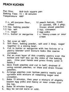 Peach Kuchen