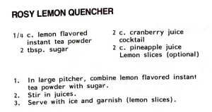 Rosy Lemon Quencher