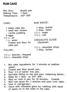 Rum Cake